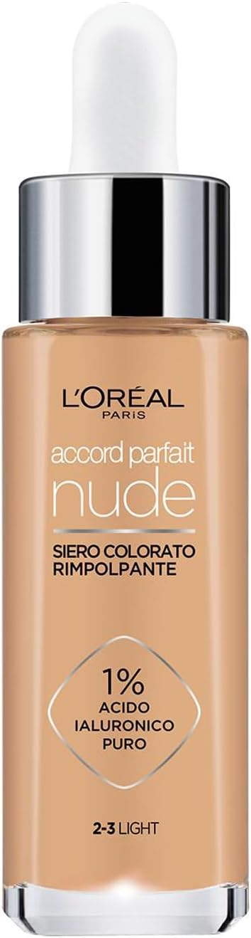Detalle de L’Oréal Paris Siero Colorato Accord Parfait 2-3 Light – Siero+Fondotinta, 30 ml