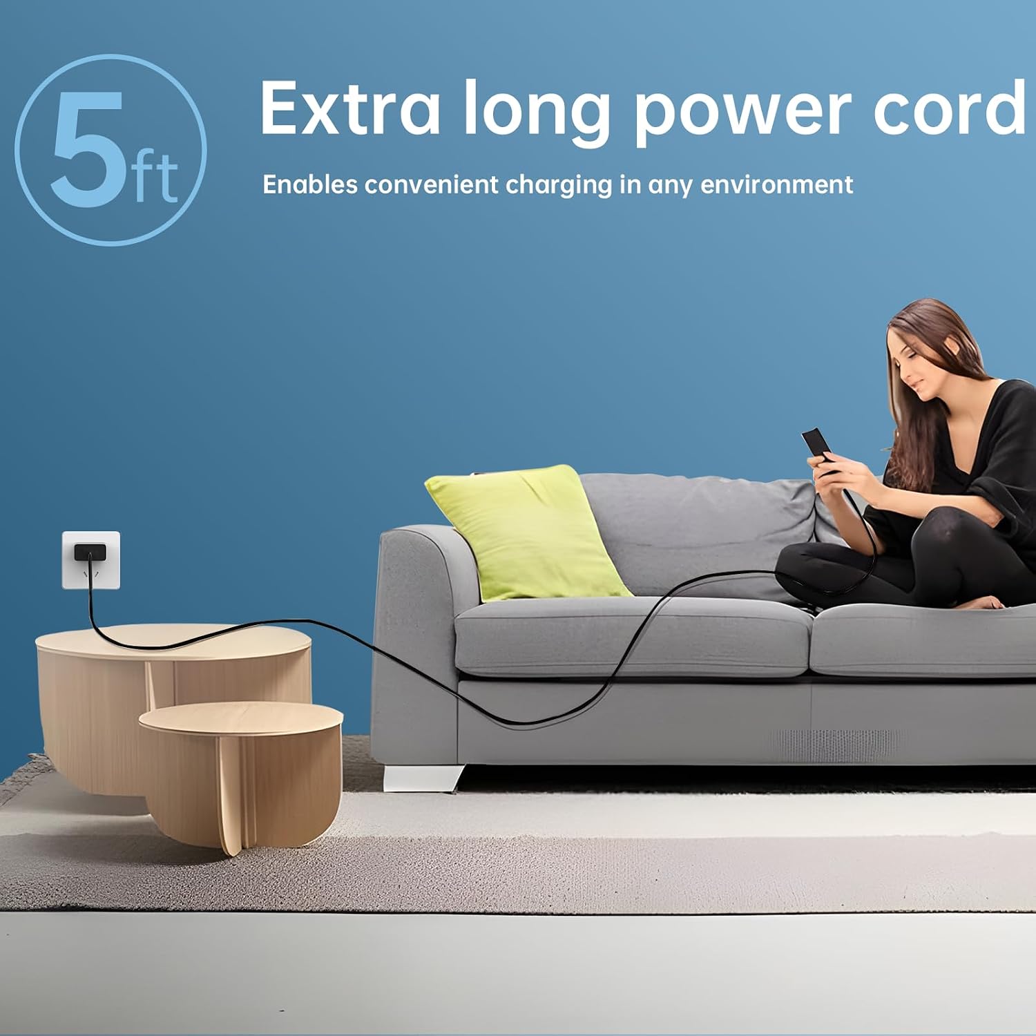 Thumbnail 5 de 5V 2A USB C Power Adapter — Universal Fast Charger for Beats, JBL, and More