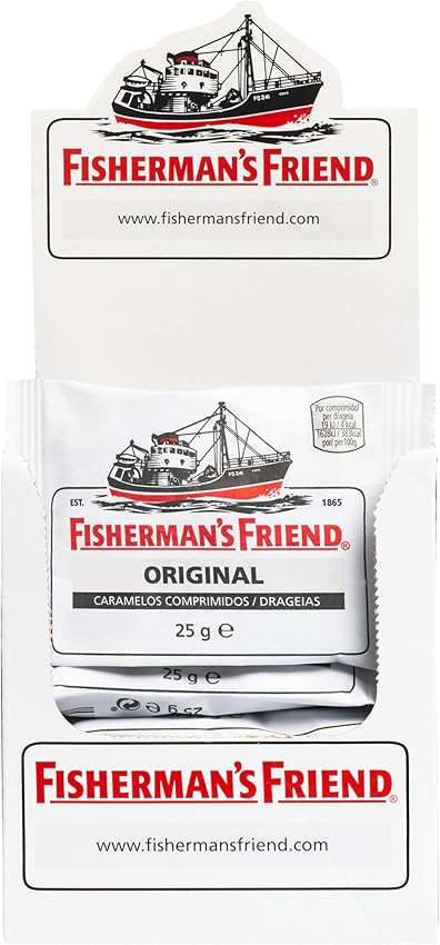 Detalle de Fisherman's Friend Sin Azúcar 🍬 Caramelo - 24x25g