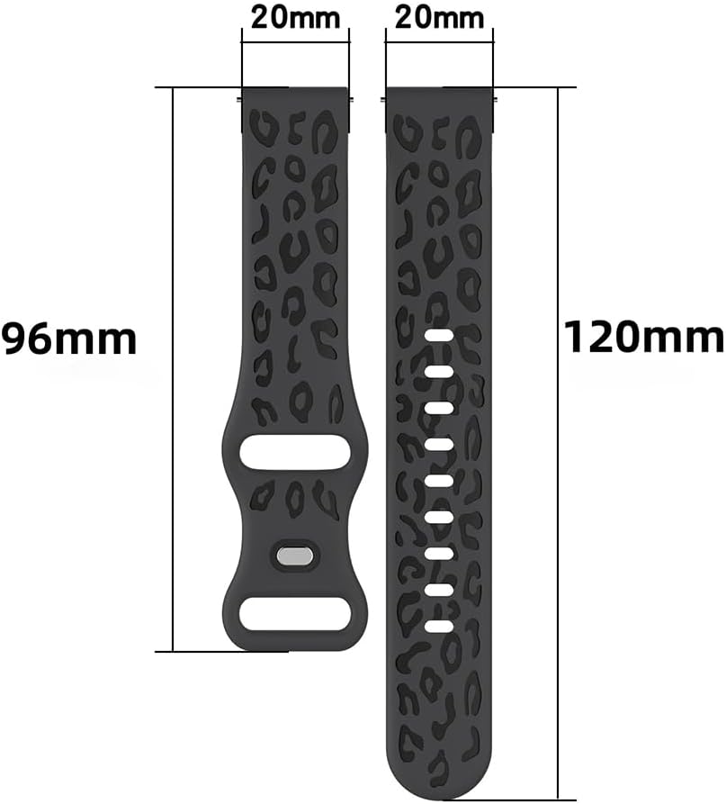 Thumbnail 2 de Leopard 20mm Silicone Replacement Band for Xplora X6/X6 Play/X6 Pro/Anio 5/Anio 6 and Suunto 3 Fitness