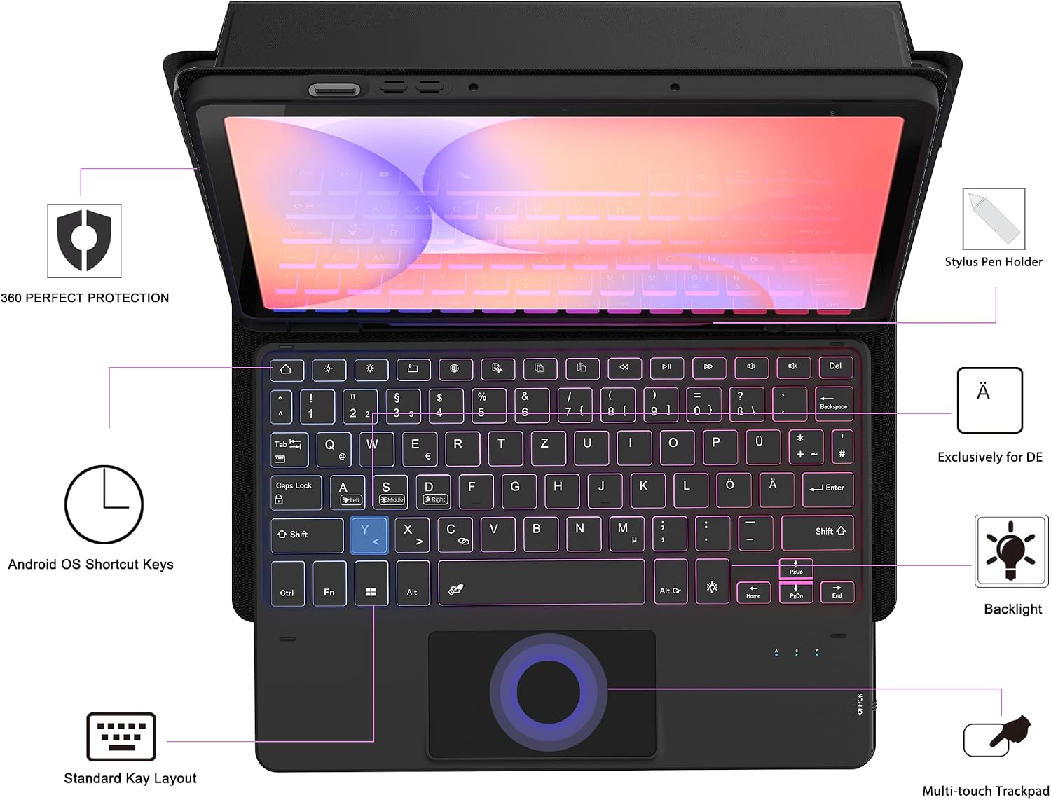 Detalle 1 de Samsung Galaxy Tab S10 Lite Tastaturhülle