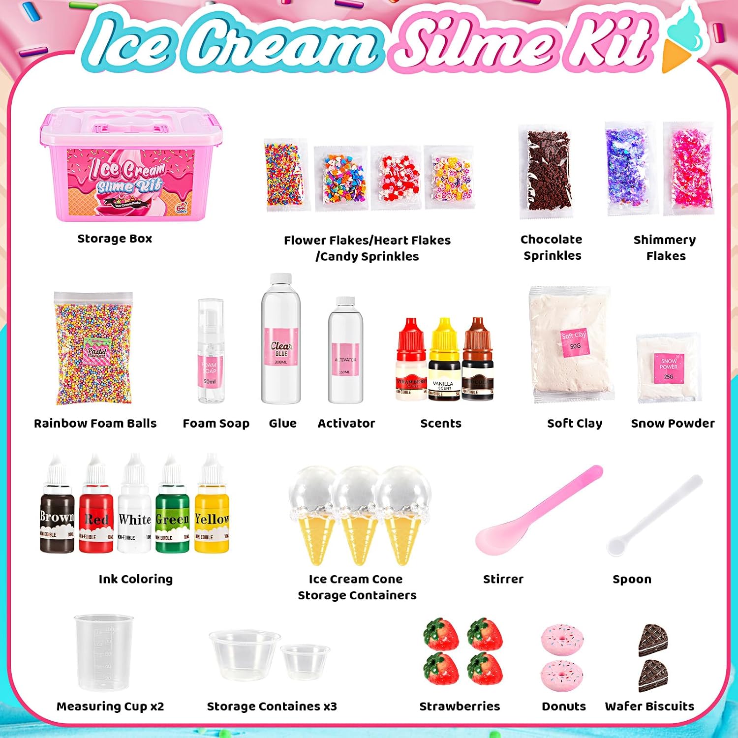 Detalle de Veopoko Ice Cream Slime Kit