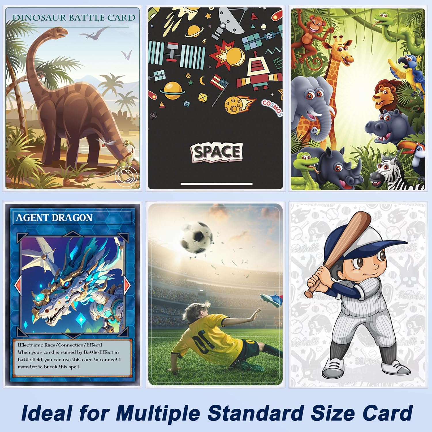 Thumbnail 4 de 500 Counts Card Sleeves Clear Plastic Protectors