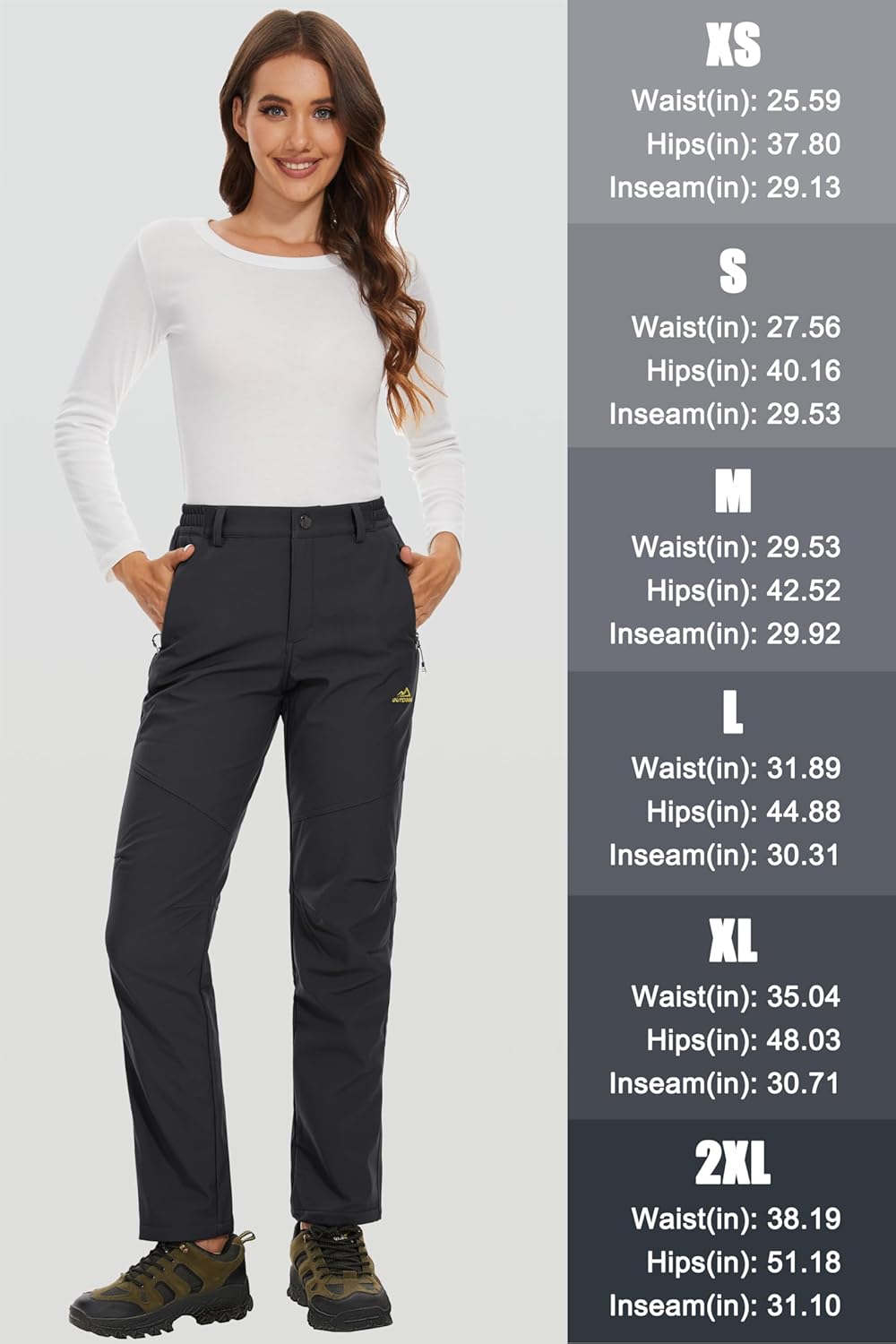 Detalle de MAGCOMSEN Fleece Lined Waterproof Ski Pants
