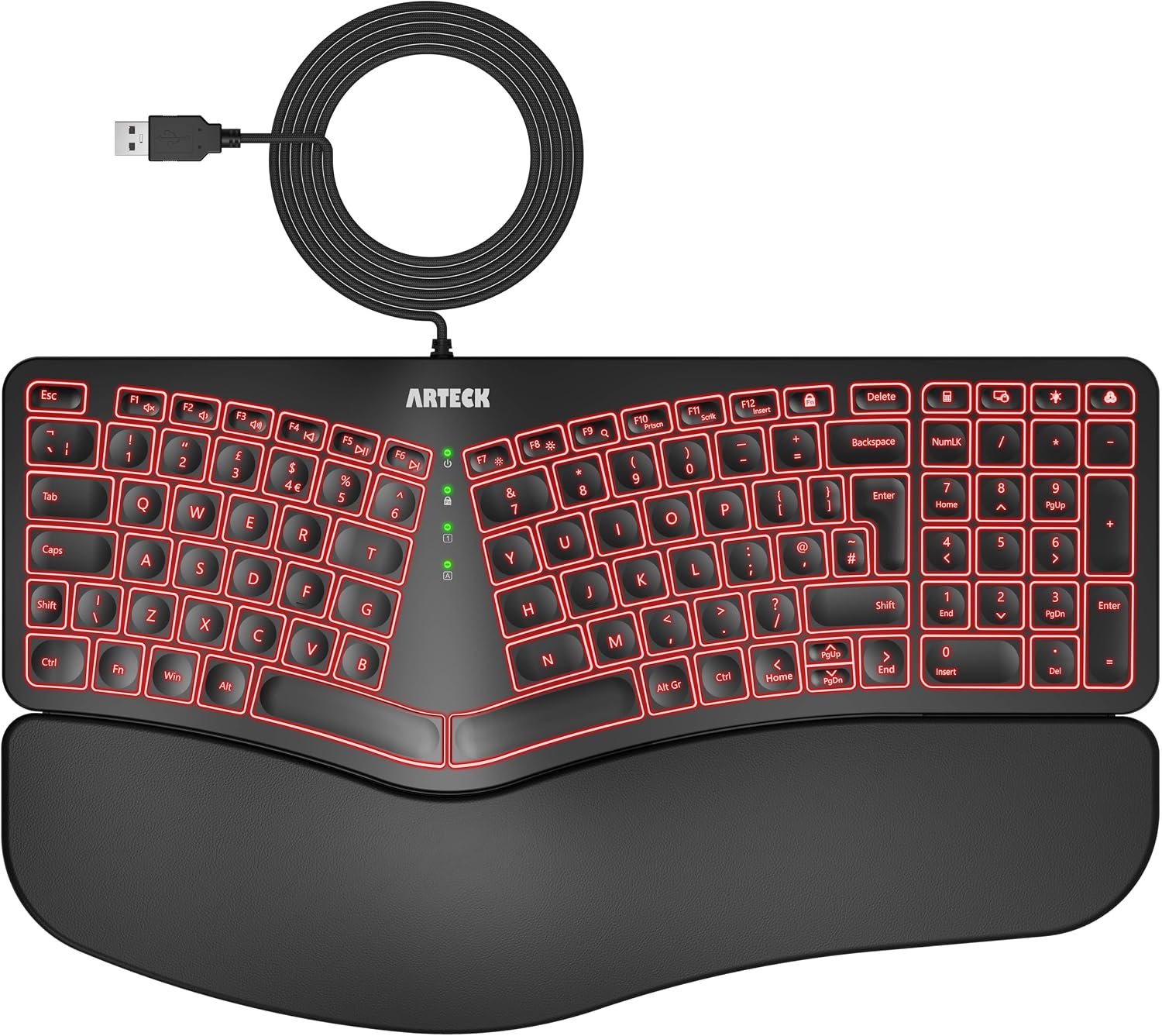 Detalle de Ergonomic USB keyboard split design