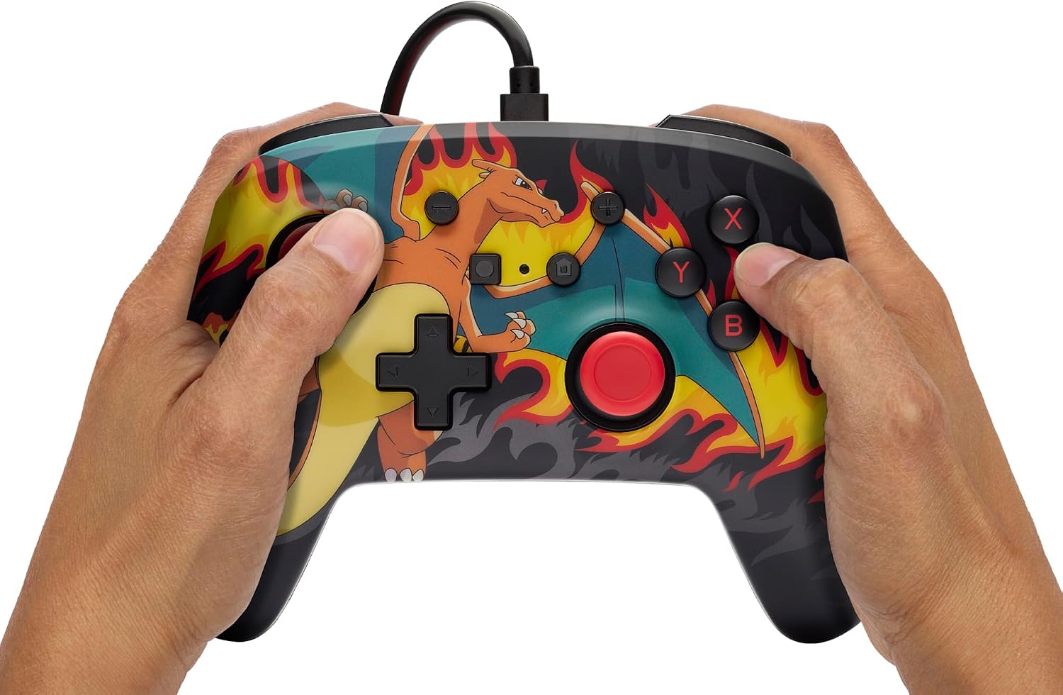 Thumbnail 1 de PowerA Controller cablato avanzato Charizard tempesta di fuoco