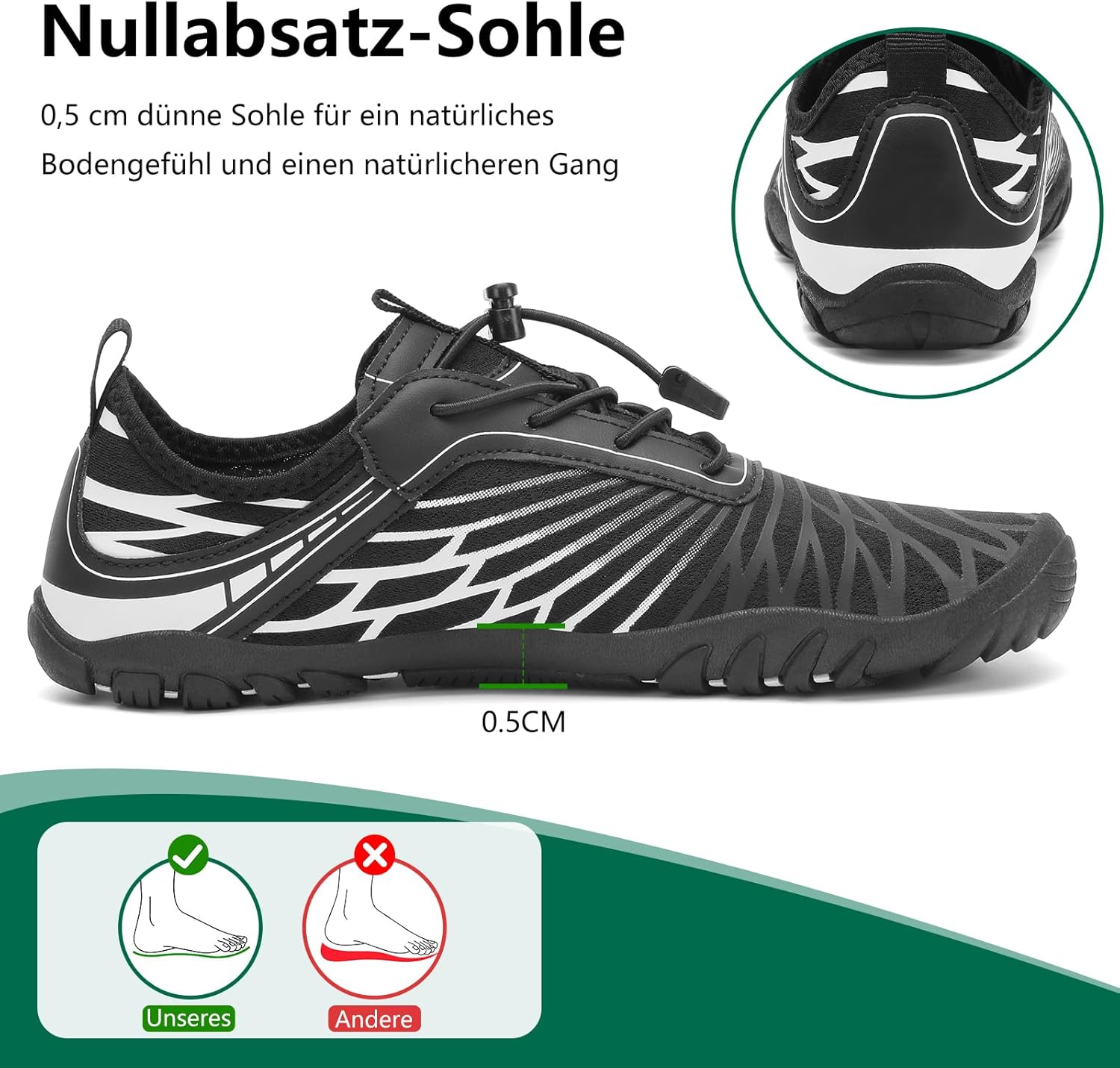 Thumbnail 3 de SAGUARO Damen Barfußschuhe – Leicht, atmungsaktiv und breitzehig (Gr. 35–43)