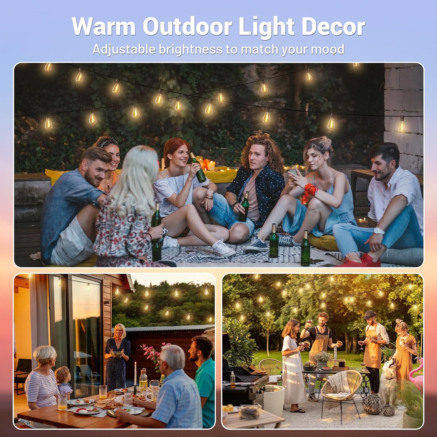 Thumbnail 6 de Sikitul outdoor string lights, 120 ft