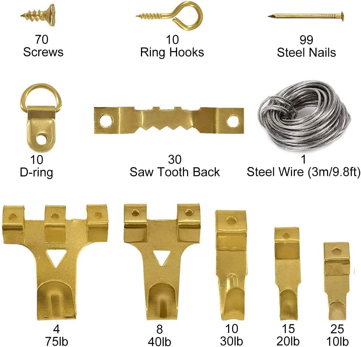 Thumbnail 2 de HAUSPROFI 282-piece picture hanger set