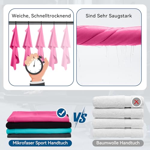 Detalle 1 de Novent Fitnesshandtuch aus Mikrofaser 120 × 50 cm