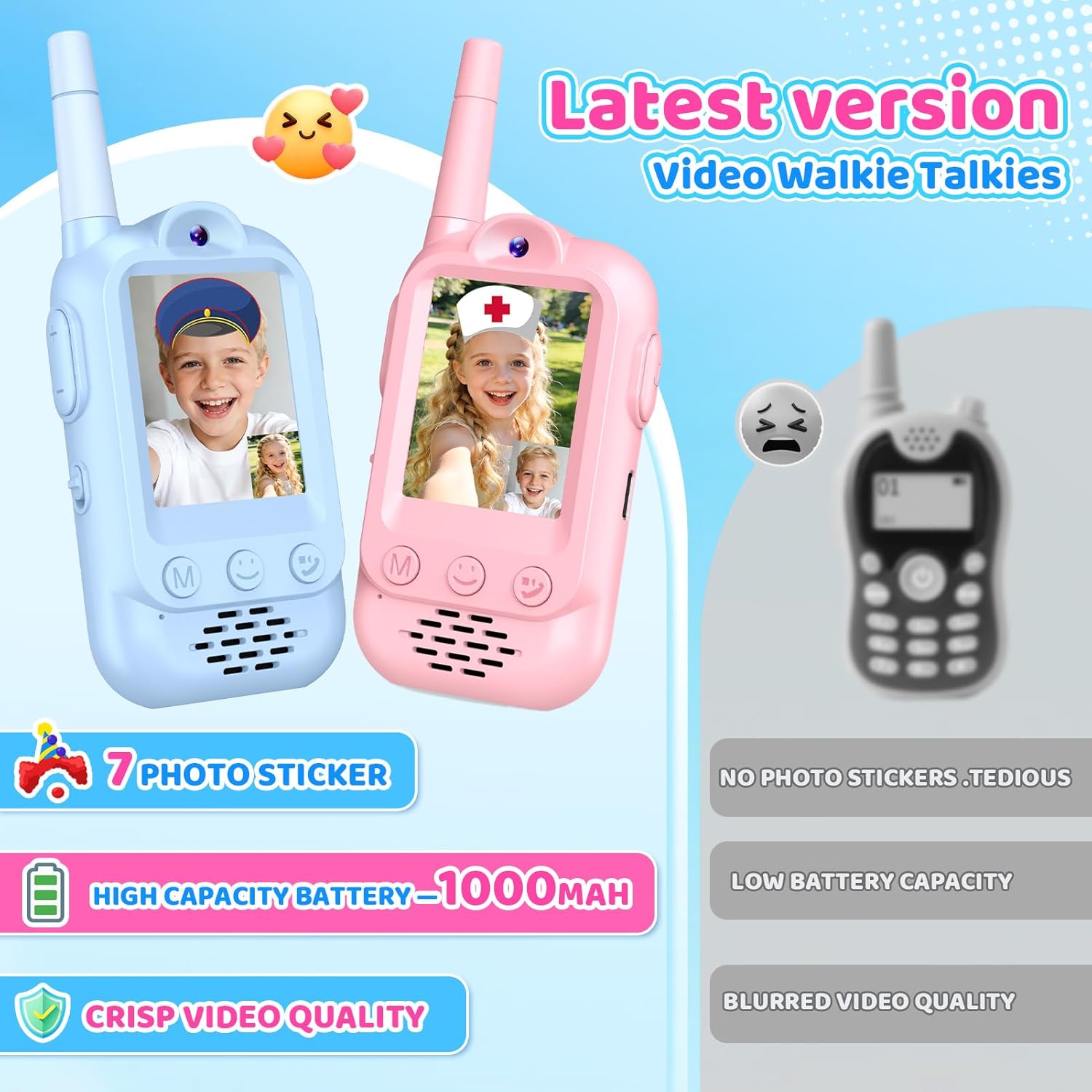 Thumbnail 5 de Video walkie talkies 4-12 for kids