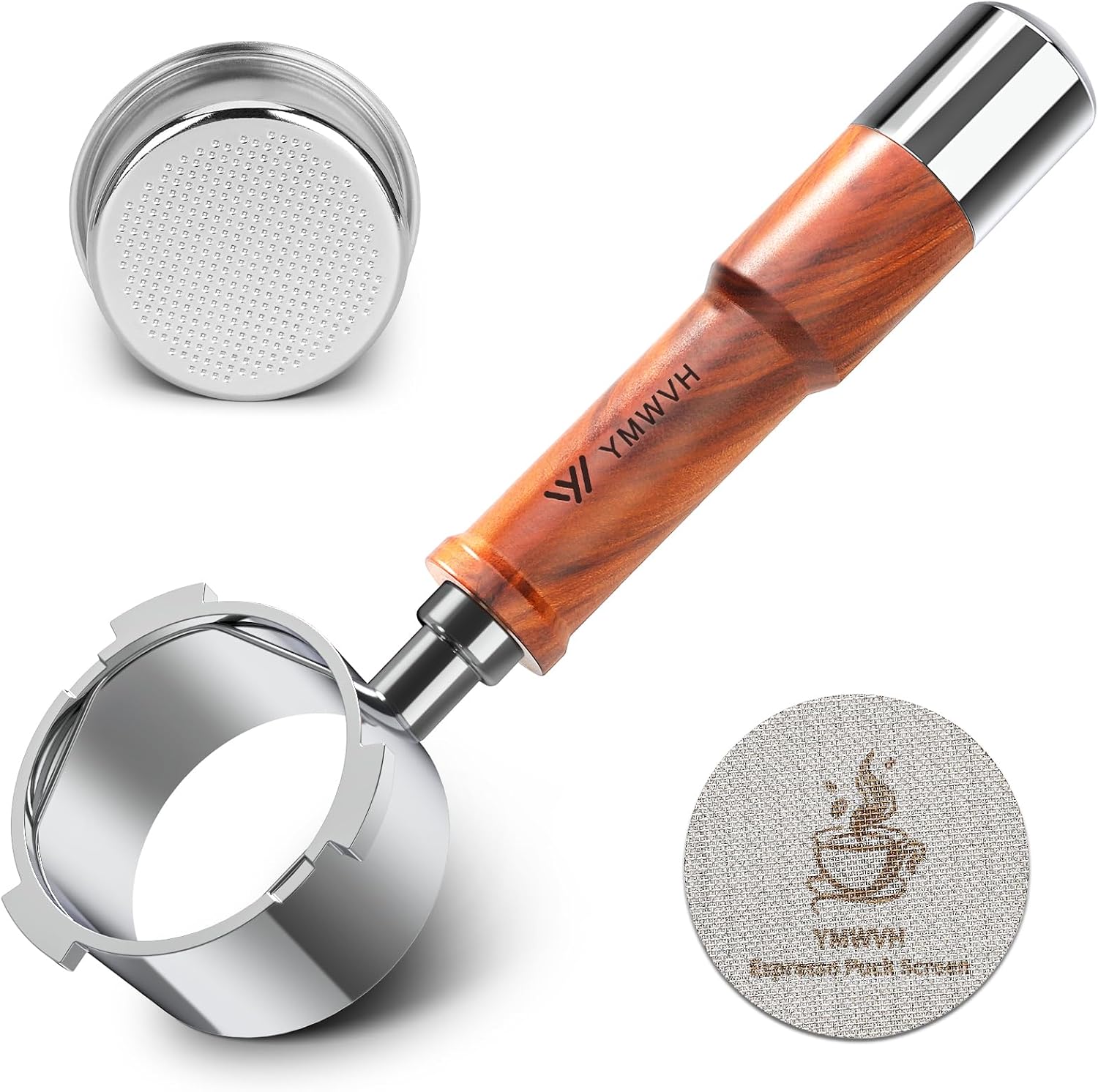 Detalle de Bodenloser Siebträger 51mm 3 Ears für DeLonghi