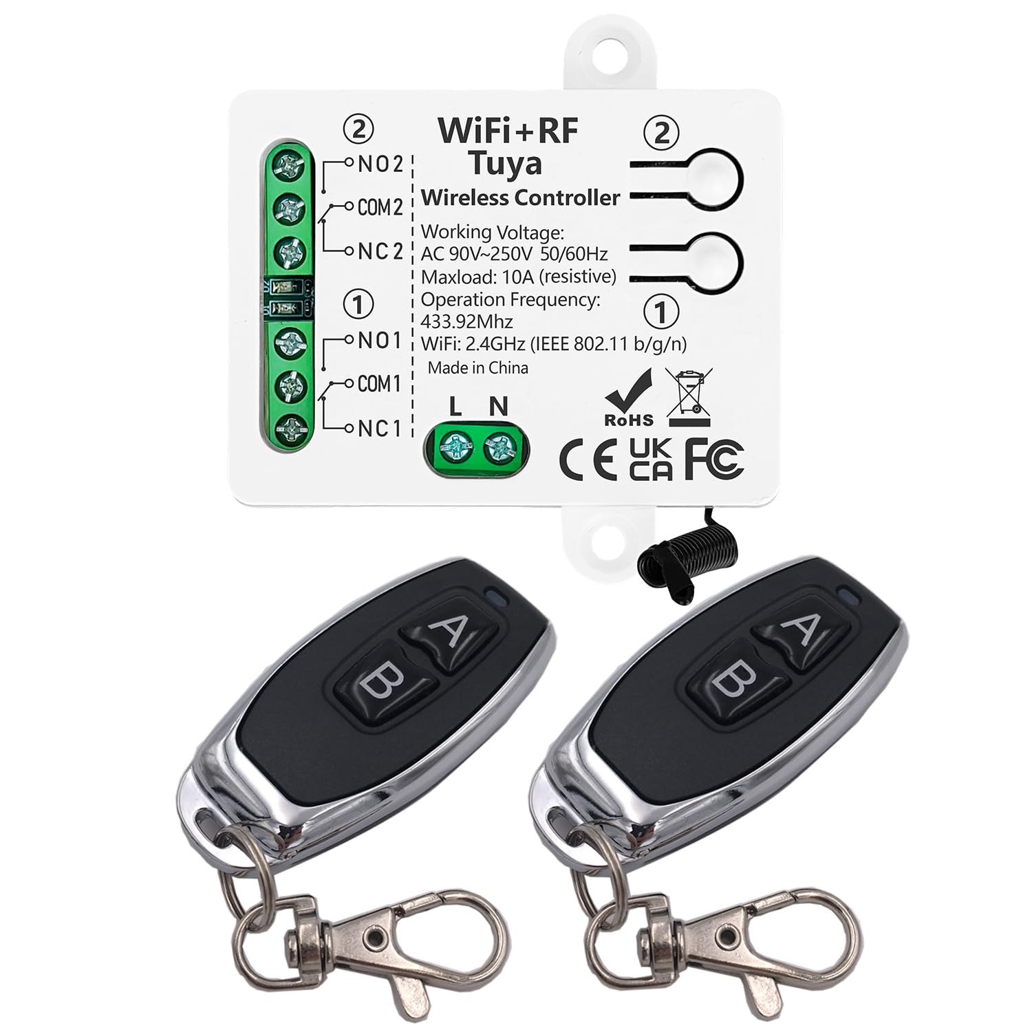 Detalle de DieseRC Tuya interruttore intelligente 2 canali 🔌