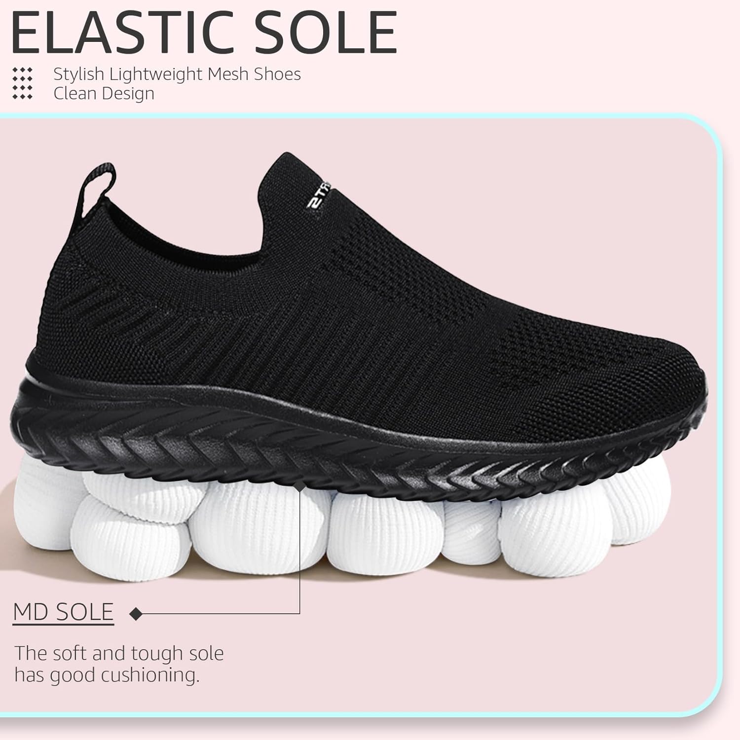 Thumbnail 3 de Littleplum Damen Sneaker atmungsaktiv – leichte Laufschuhe/Turnschuhe zum Hineinschlüpfen