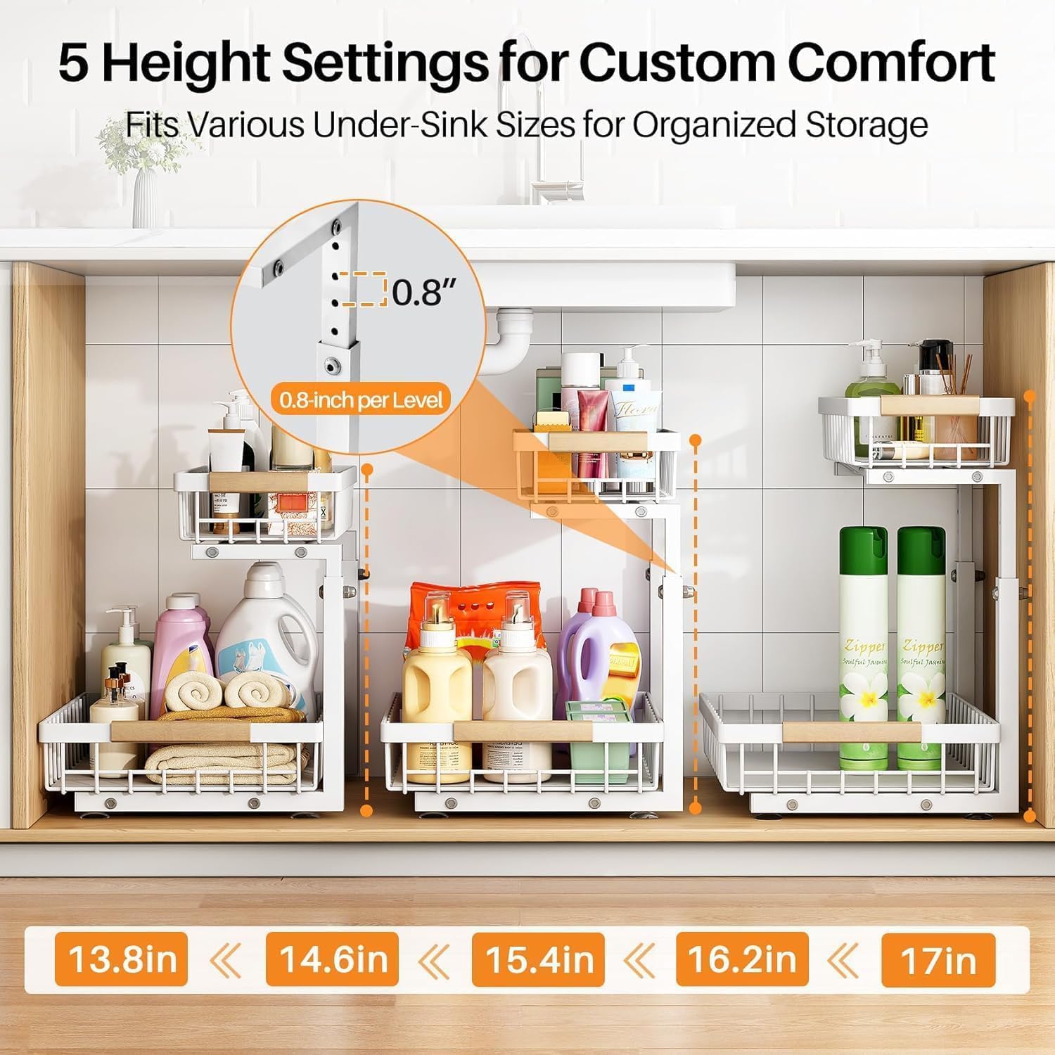 Thumbnail 4 de PXRACK 2-Pack Under Sink Organizer