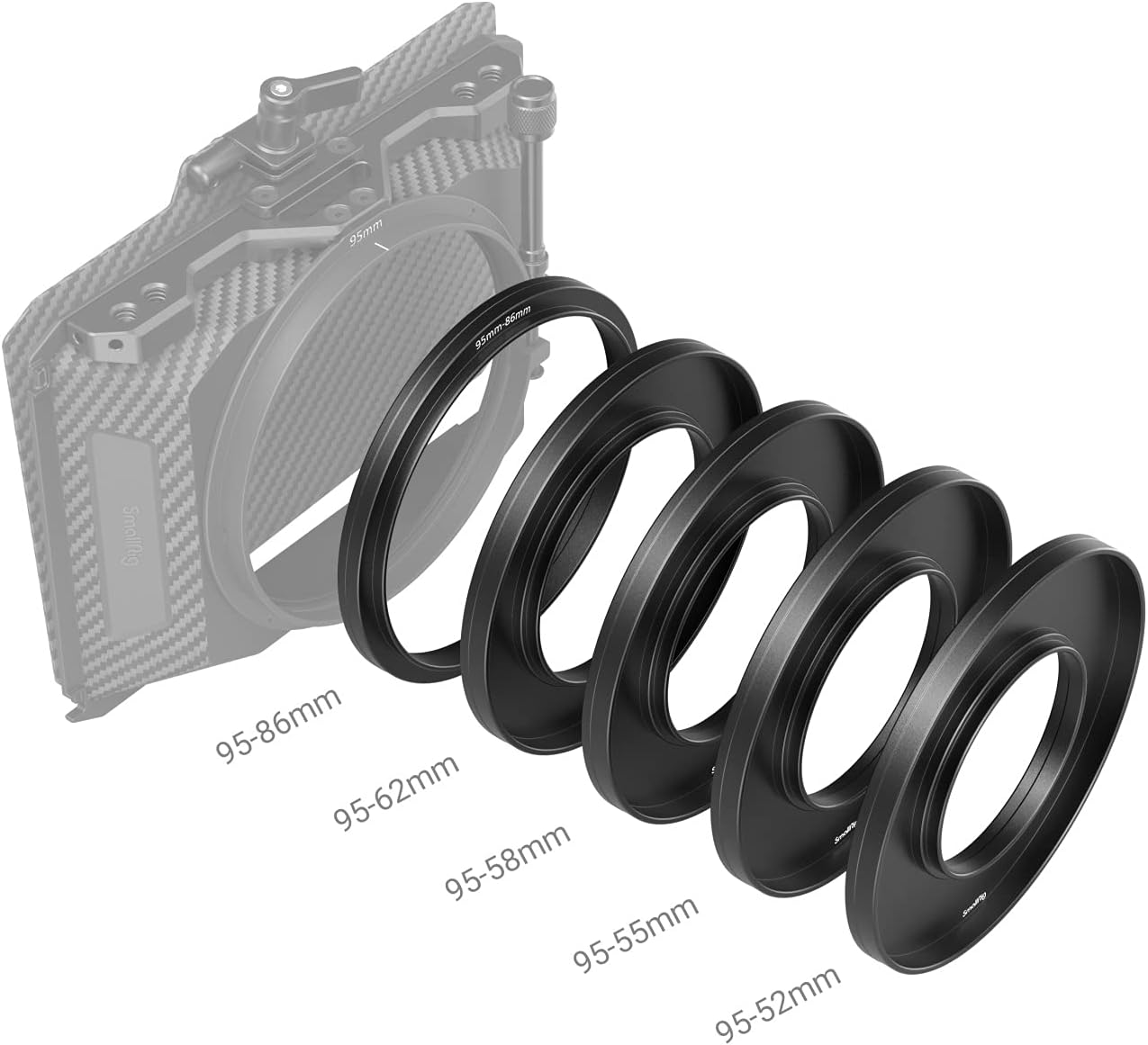 Thumbnail 3 de SMALLRIG 3383 anelli adattatori per matte box