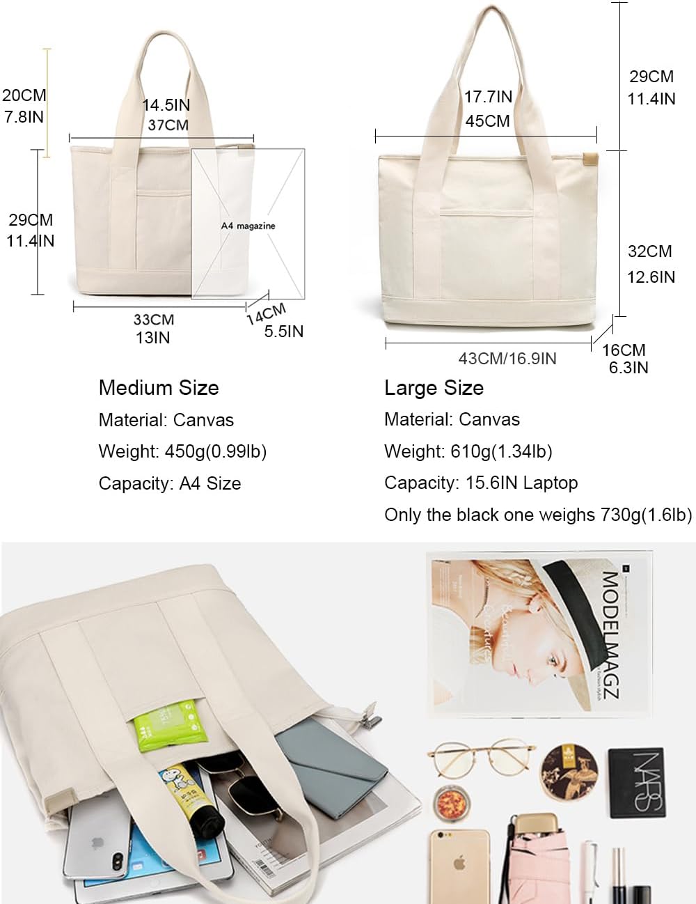 Thumbnail 3 de Zhongningyifeng Canvas Tote Bag