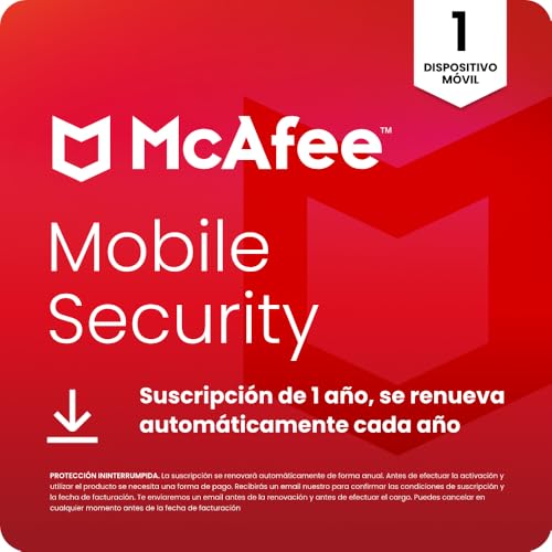 Detalle de McAfee Mobile Security | 12 meses — Seguridad móvil para Android