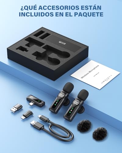 Thumbnail 8 de Newmight Micrófono Lavalier Inalámbrico para iPhone, Android y USB-C