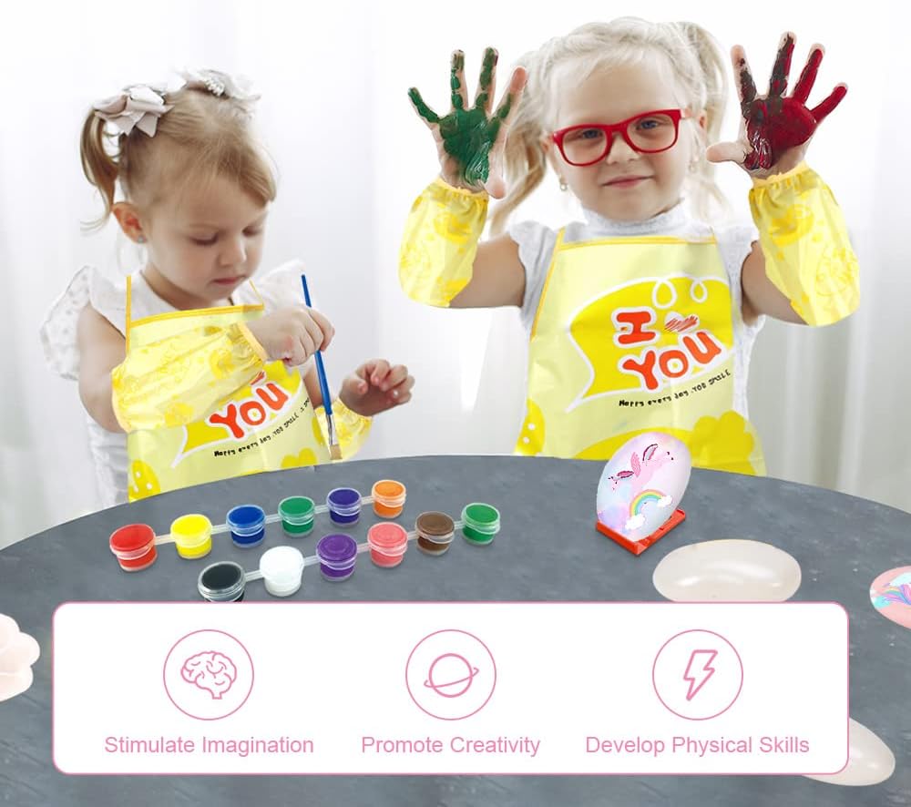 Thumbnail 5 de Rock painting kit for kids 12 paints