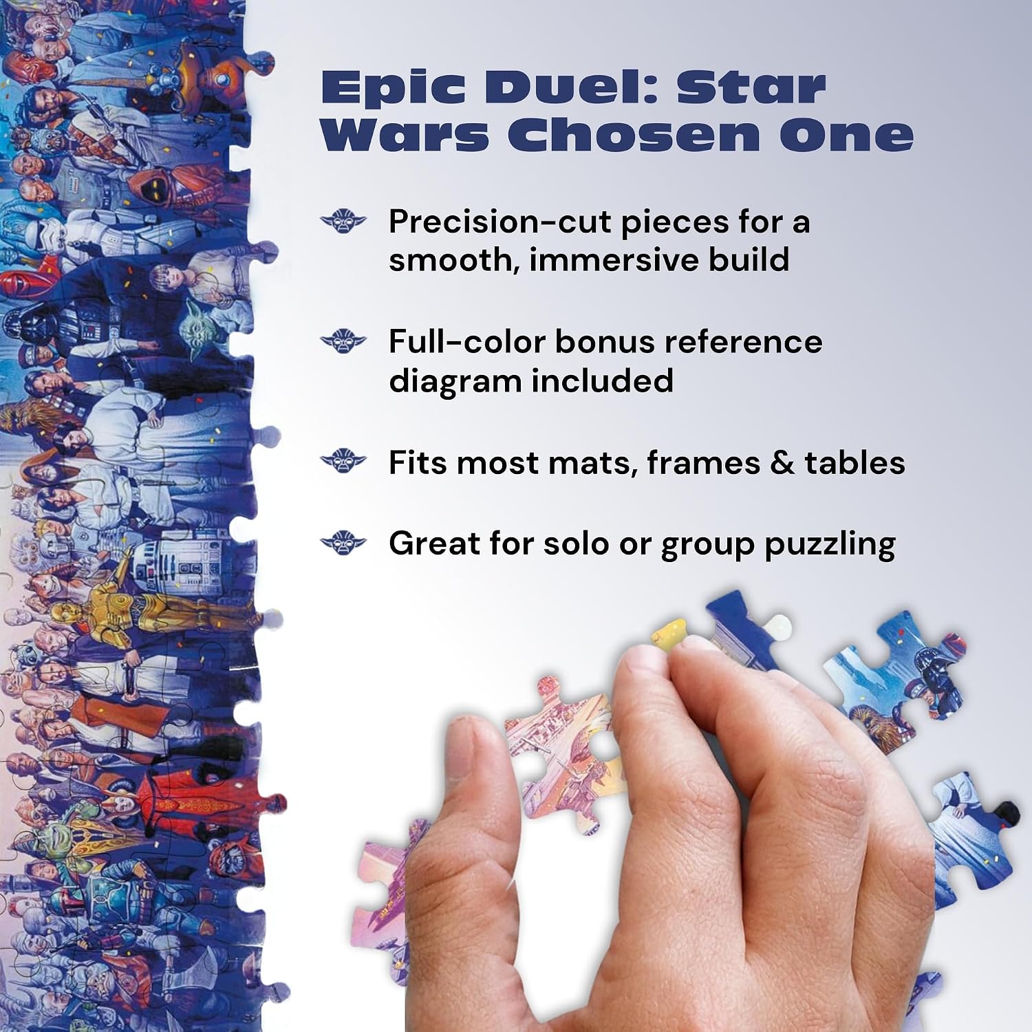 Detalle de Buffalo Games Star Wars: You Were The Chosen One – 2000 Piece Puzzle for Adults