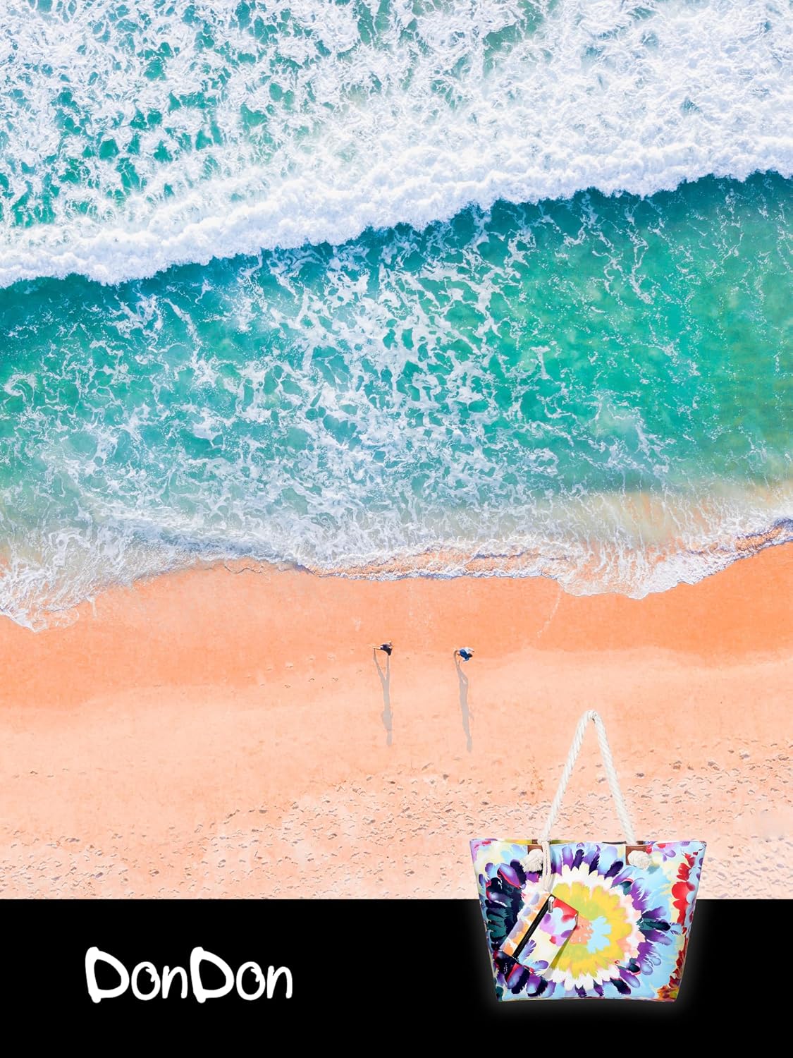 Thumbnail 5 de DonDon Grande shopper da spiaggia con zip