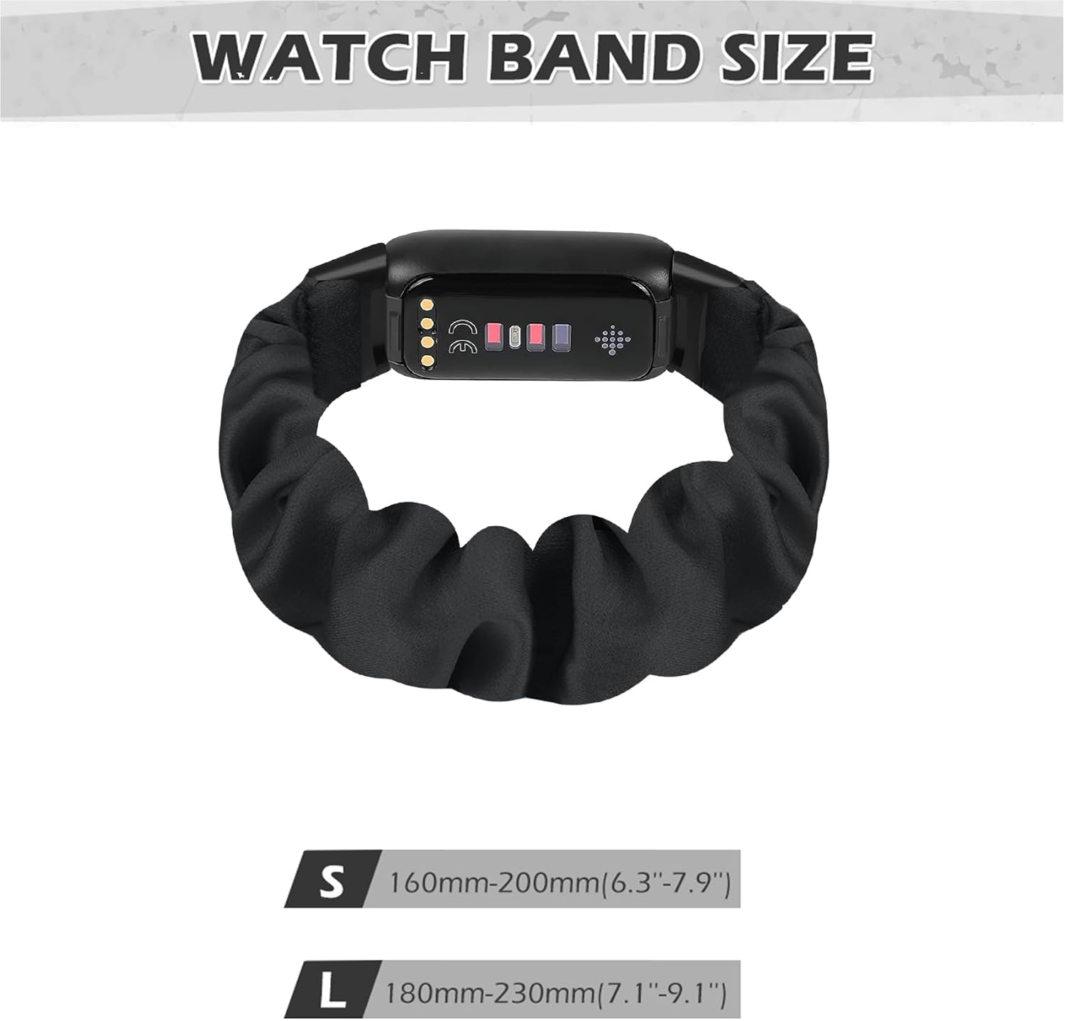 Thumbnail 1 de DKGKOO 3 Pack Scrunchie Elastic Strap for Fitbit Luxe (quick-release, soft fabric)