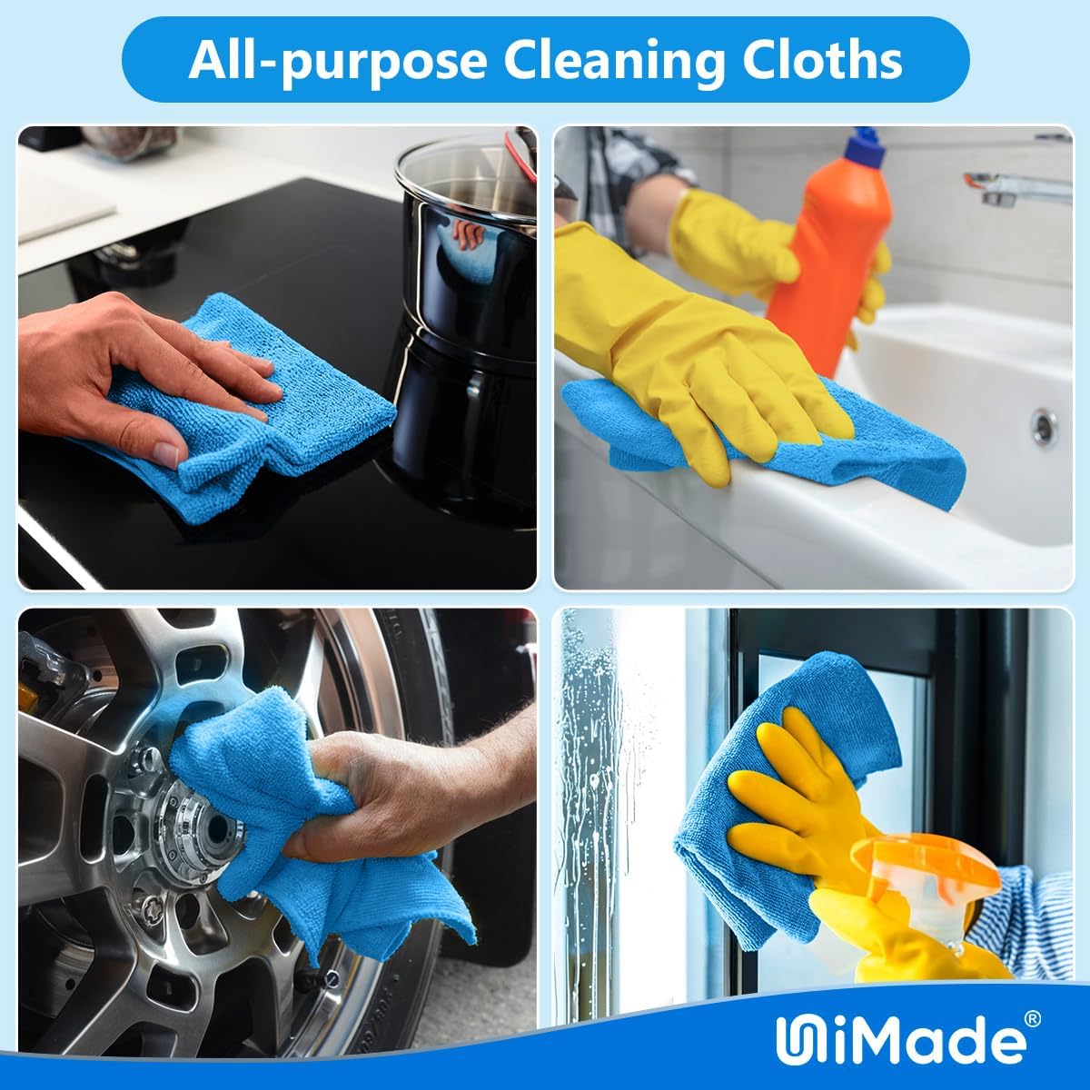 Thumbnail 6 de UNIMADE Shop Towel Rag 200 Pack microfiber towels 🧽