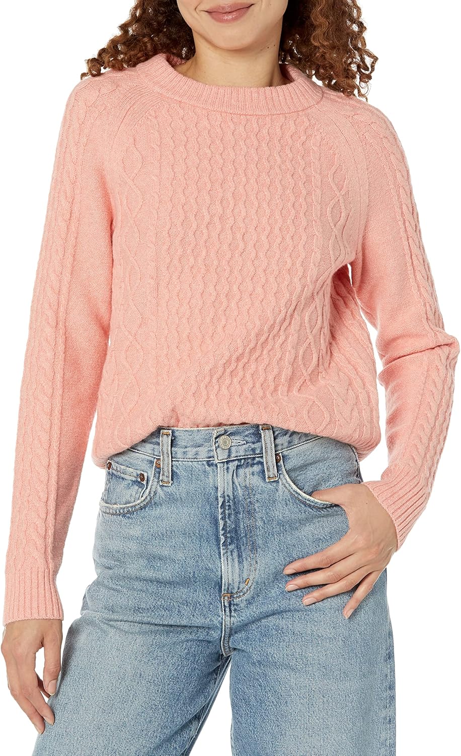 Thumbnail 4 de Damen Pullover mit Zopfmuster von Amazon Essentials – Rundhalsausschnitt & normale Passform