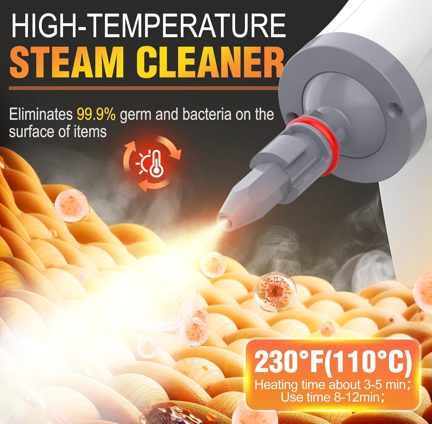 Detalle 2 de Hand Held Steam Cleaner 450ml steam cleaner