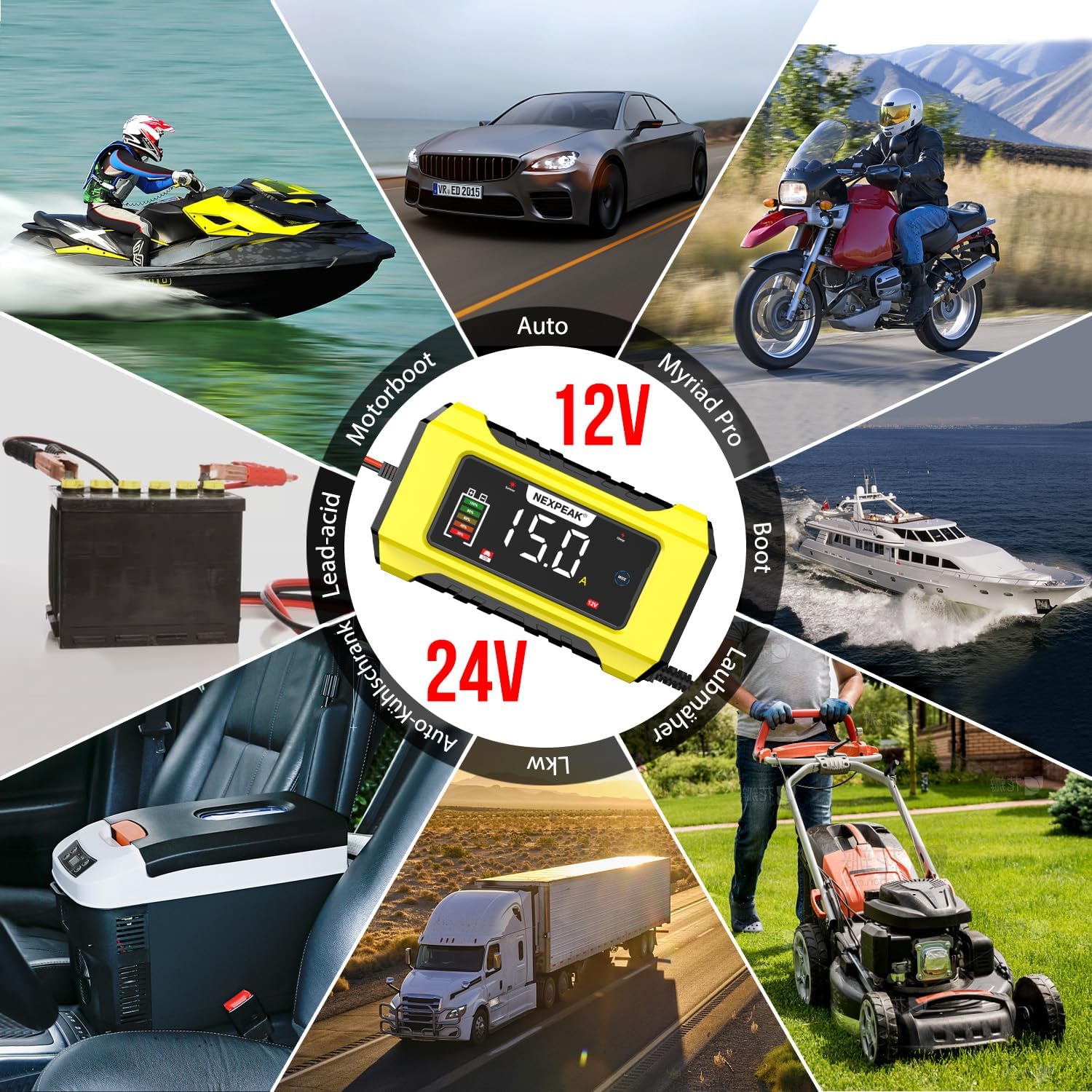Thumbnail 5 de NEXPEAK NC215 15A Batterieladegerät 12V