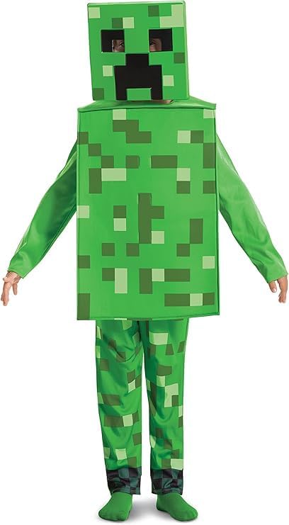 Detalle 2 de DISGUISE officieel Minecraft Creeper-kostuum voor kinderen met masker en schuimlaag
