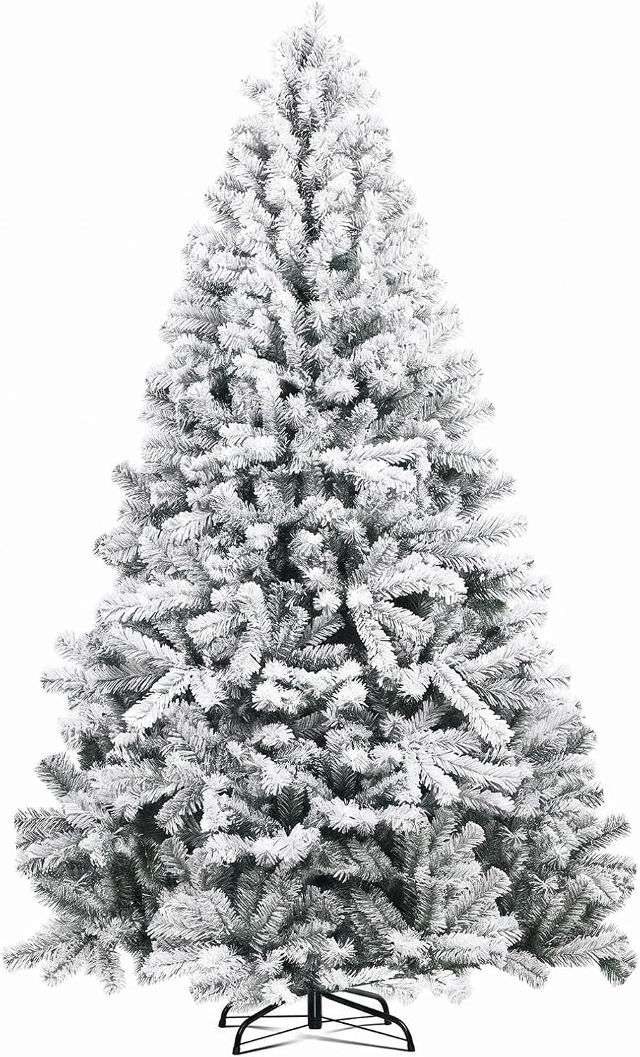 Detalle de GTPLAYER CT06 kunstkerstboom 195 cm met metalen voet en decoratieve strikken