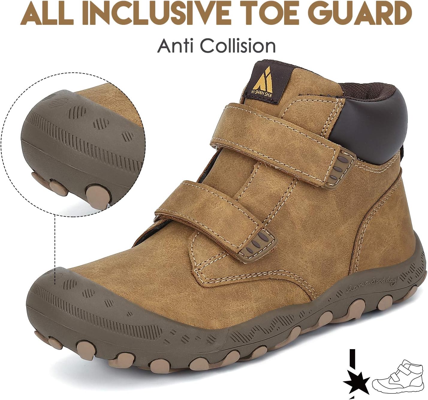 Thumbnail 2 de Mishansha Kids Hiking Boots for Toddlers (Water-Resistant, Non-Slip) — Anti-Collision Outdoor Trekking Shoes
