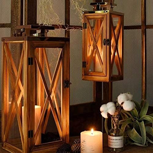 Detalle de Lanterne XRKITE en bois et acier ⚡