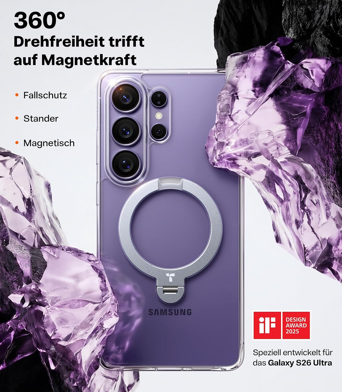 Detalle 2 de TORRAS Ostand Q3 Spin Hülle für Samsung Galaxy S26 Ultra