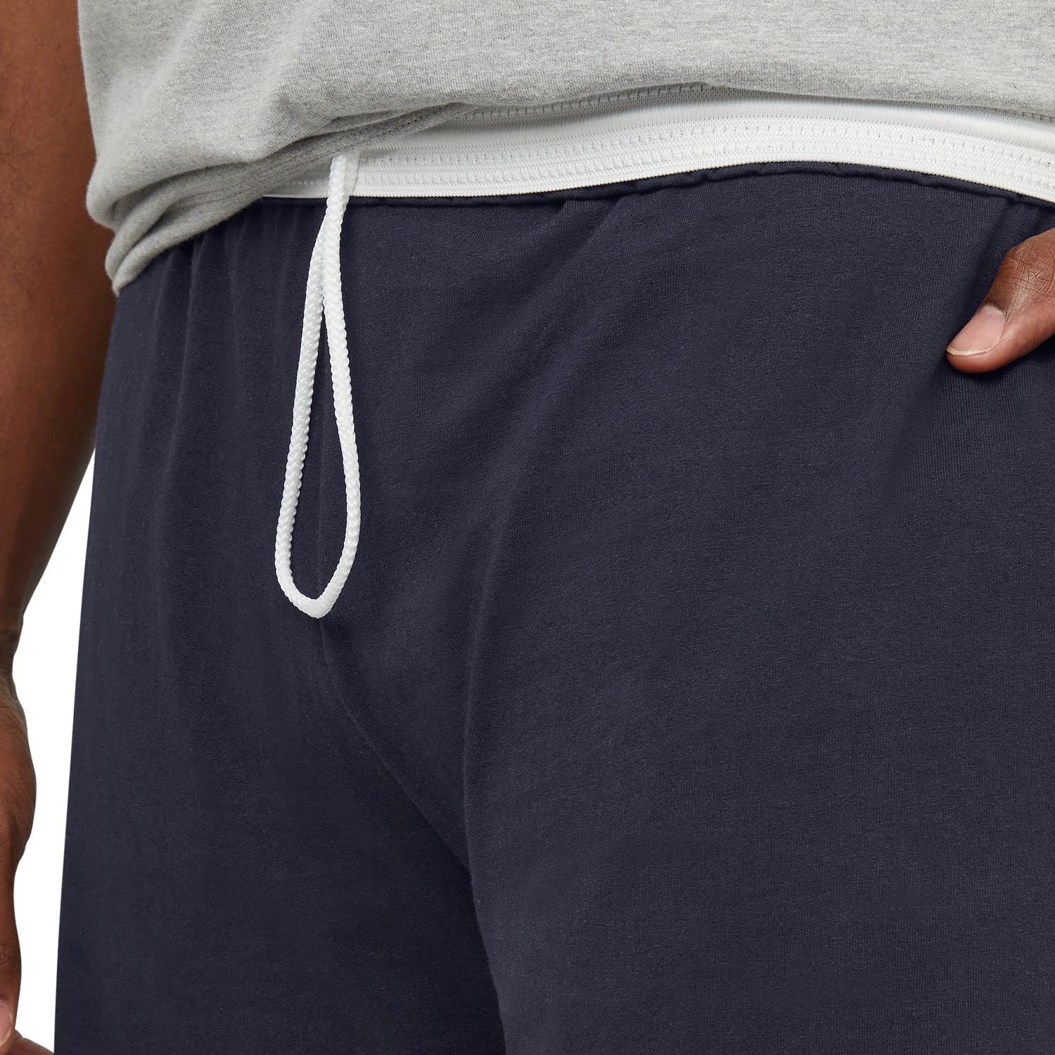 Detalle de Champion Short en Jersey avec Poches – Short de détente pour homme, 23 cm d’entrejambe