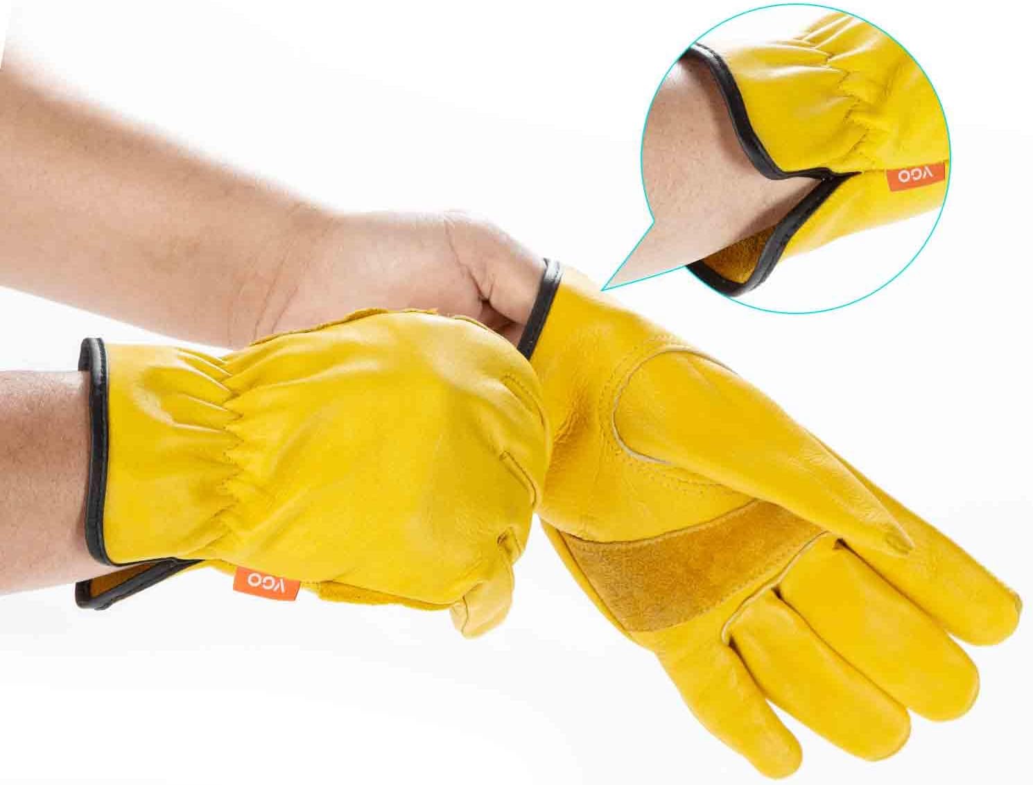 Thumbnail 5 de Vgo Cowhide Thornproof Work Gloves 3 pairs