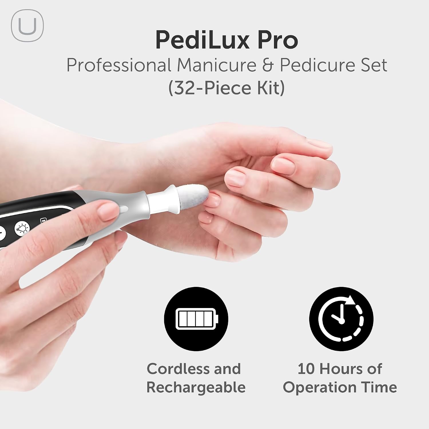 Detalle 2 de UTILYZE PediLux Pro (Cordless) Electric Manicure and Pedicure Kit