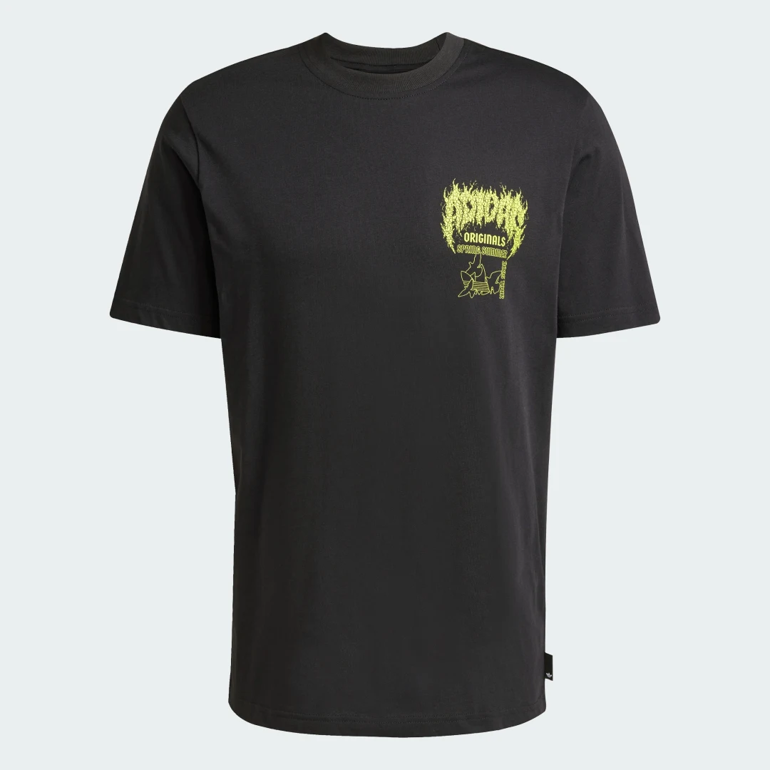 Detalle 2 de Camiseta Trefoil Series Fashion Elevated de Adidas: estilo casual con sello de la marca