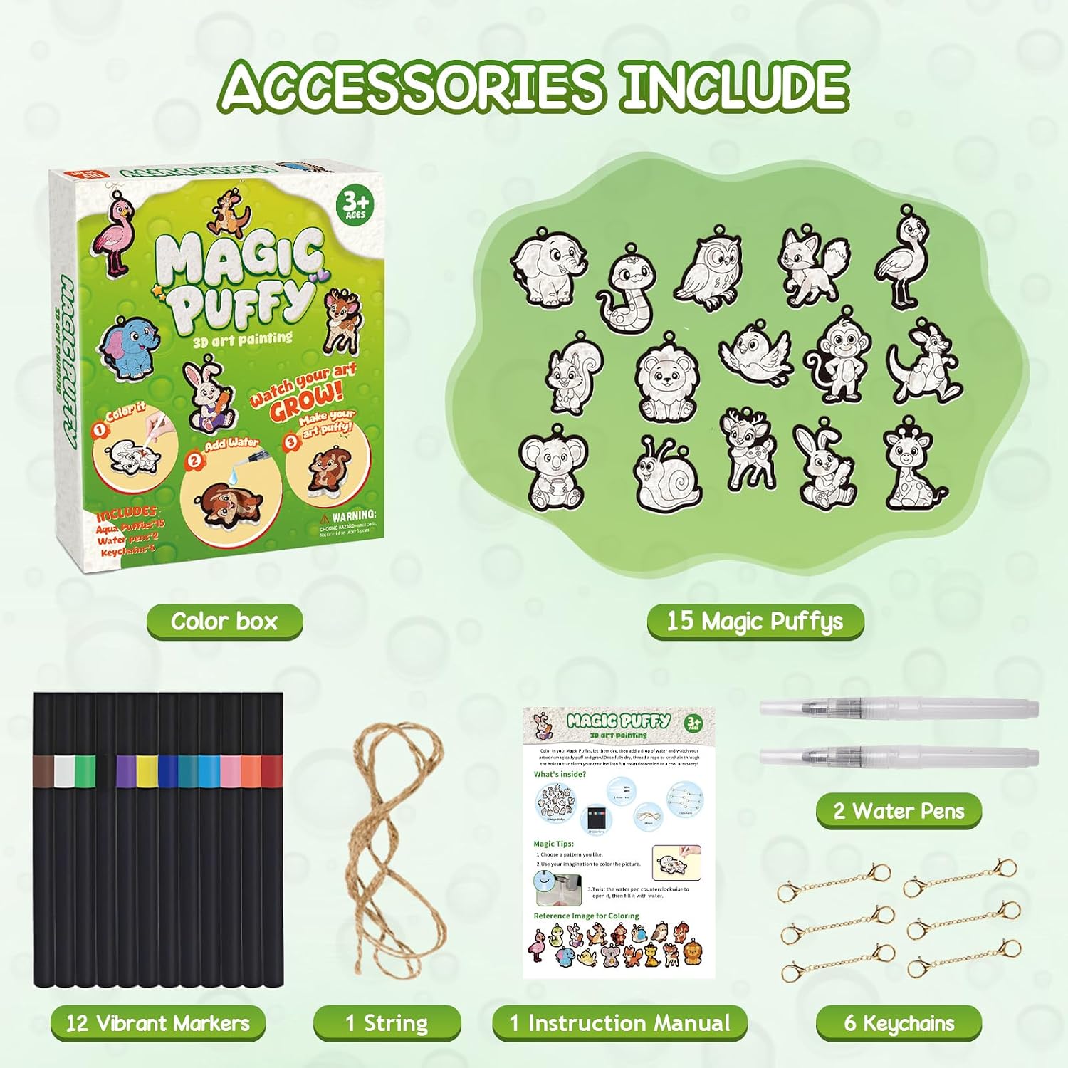 Thumbnail 6 de mtchavno 3D Art Craft Magic Puffs Paint Kit