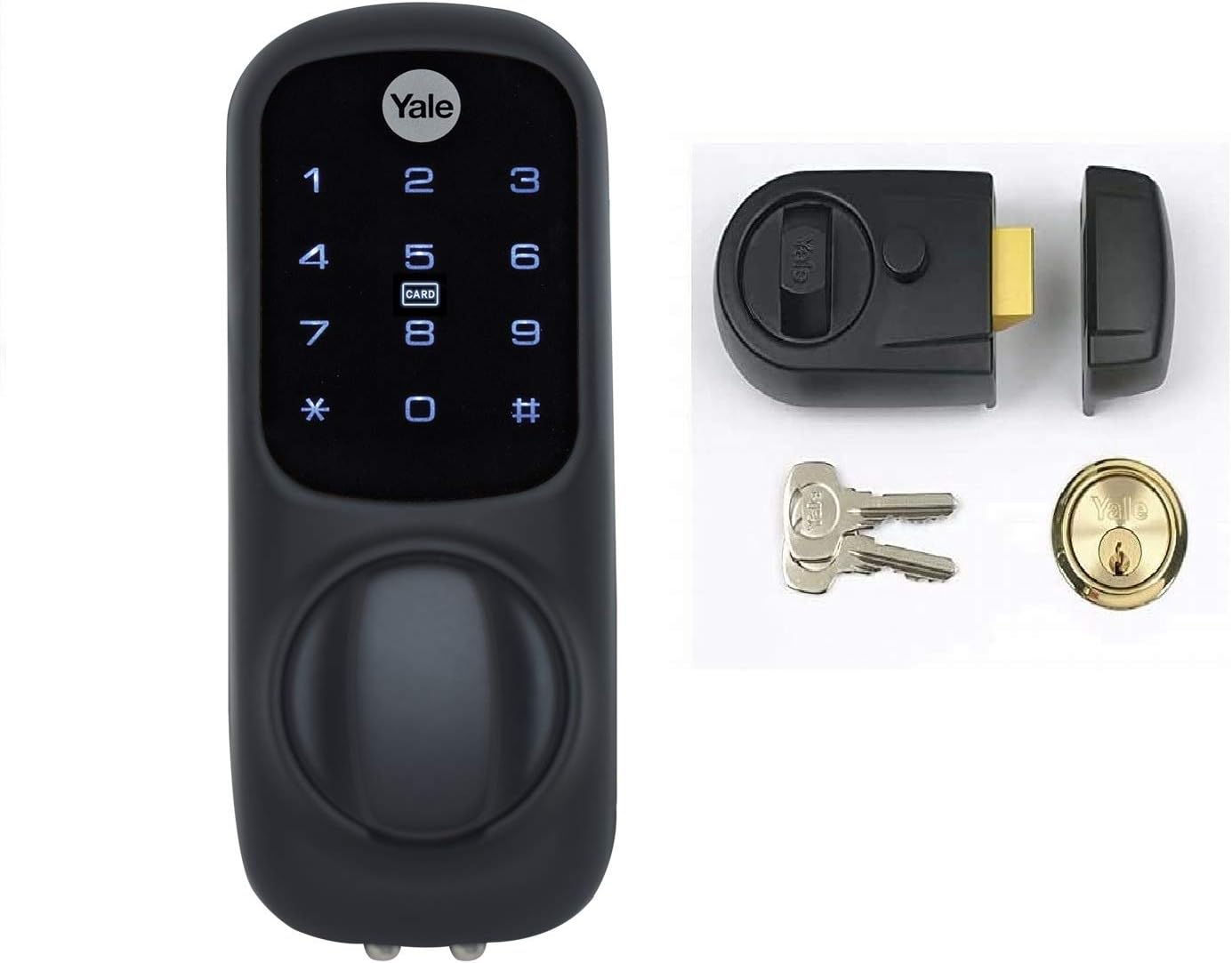 Thumbnail 4 de Yale Smart Living YD-01-CON-BL keyless connected-ready smart door lock (60mm nightlatch, black cylinder)