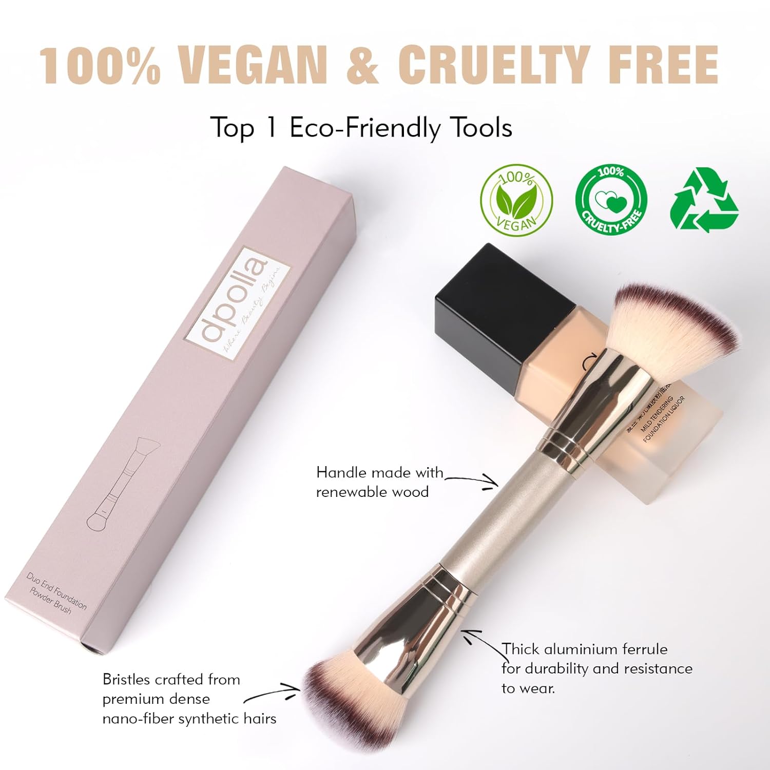 Thumbnail 5 de dpolla Dual-Ended Foundation Brush