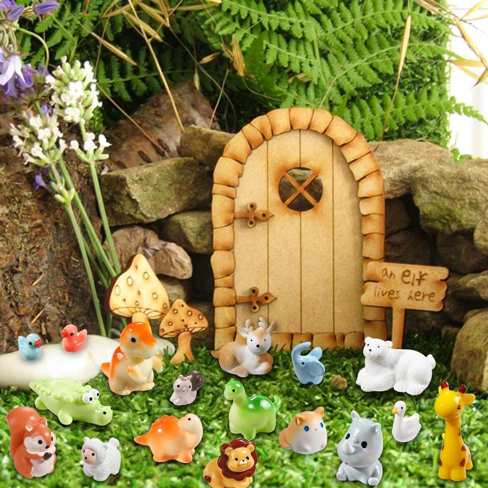 Thumbnail 4 de JOLCEEY 40pcs mini resin animals set for crafts 🐾
