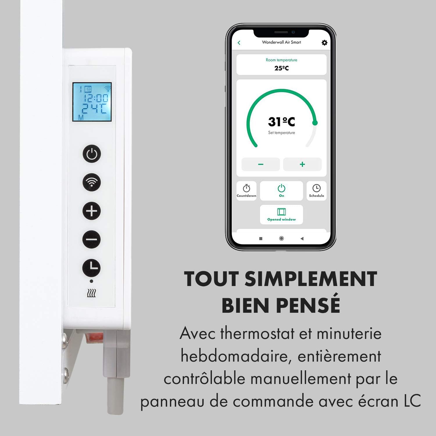 Thumbnail 6 de Klarstein Placard Mural infraroodwandradiator 500 W met wifi-app