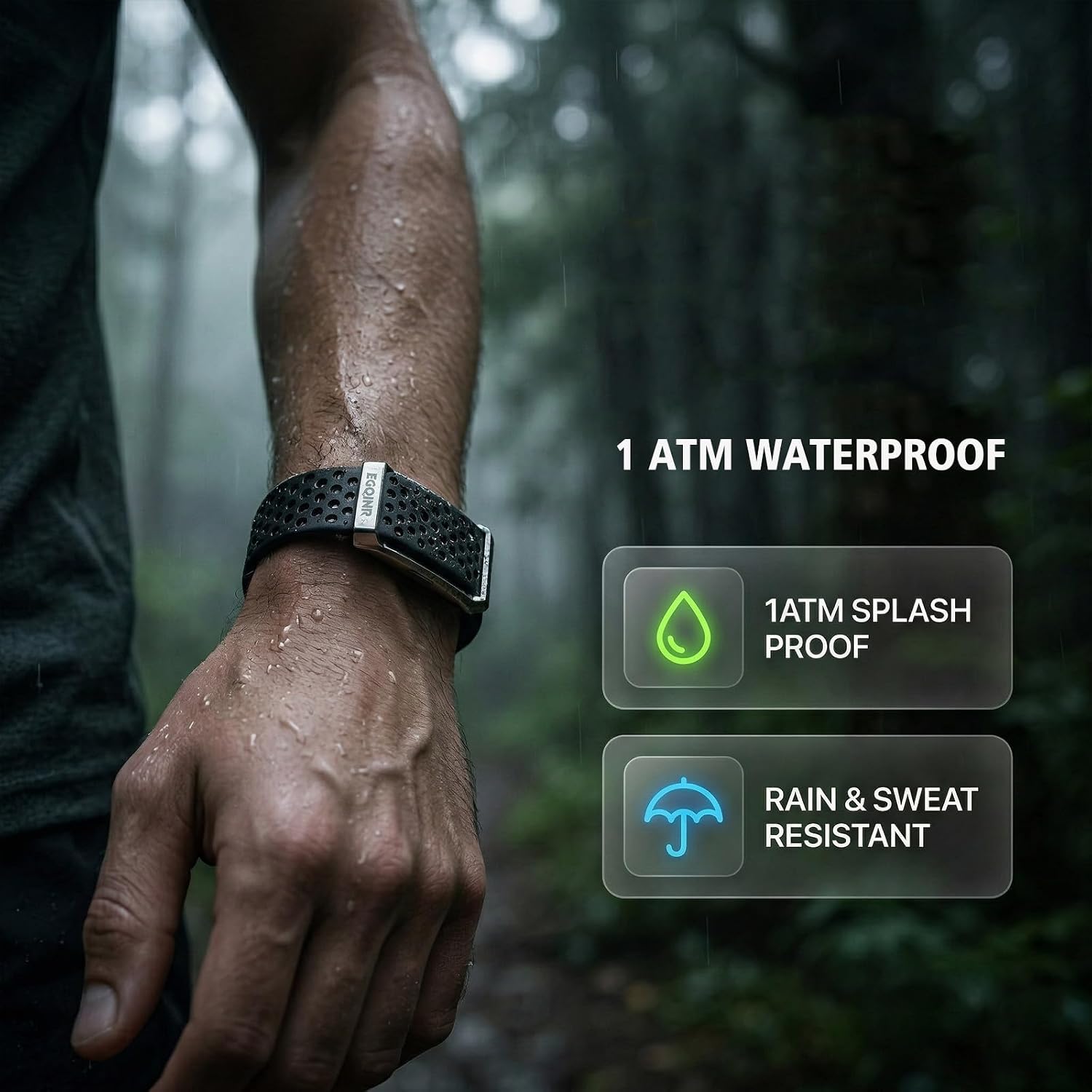 Detalle de EGQINR Smart Bracelet for Men and Women – 9mm Ultra-Thin Fitness Tracker