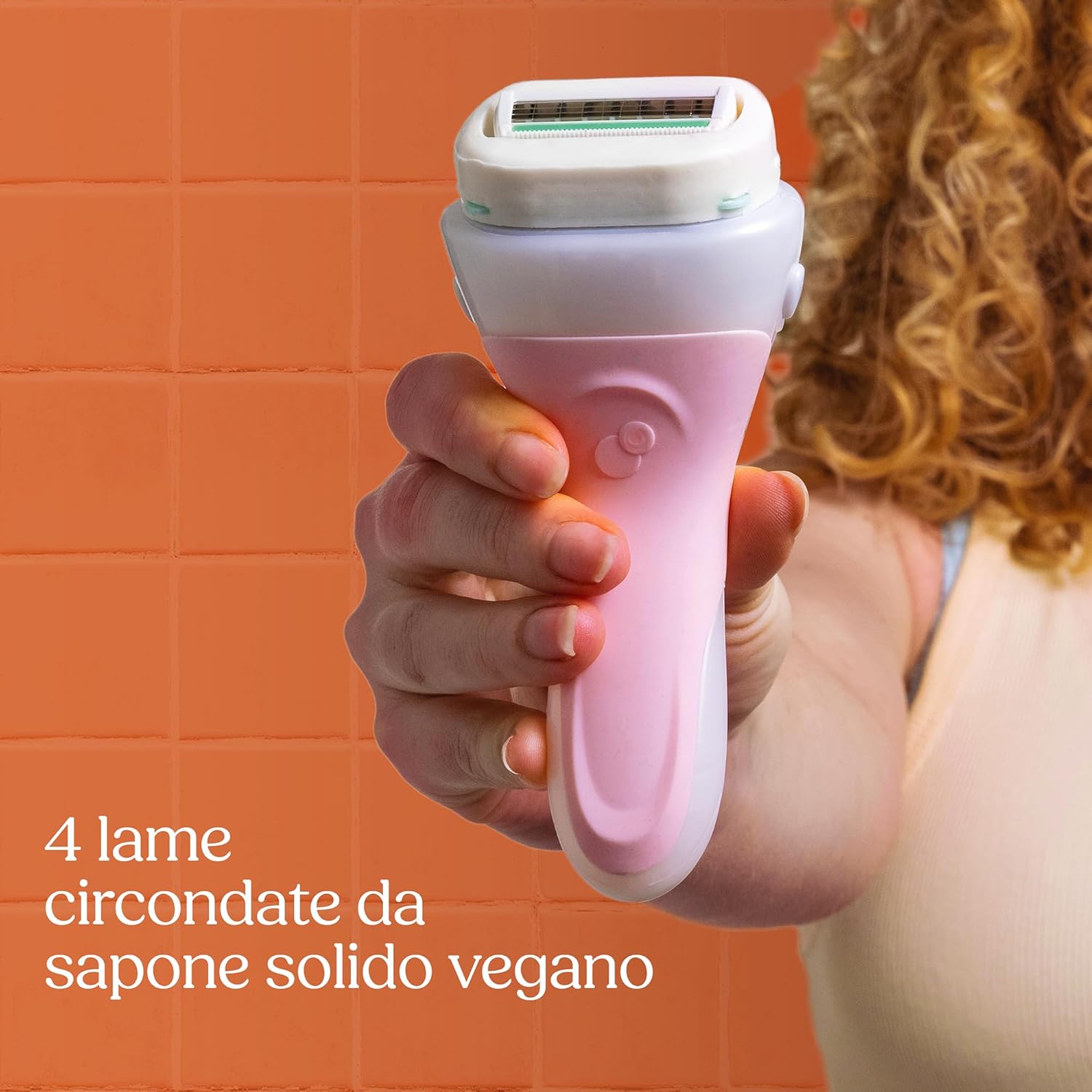 Detalle de Wilkinson Sword Intuition 2in1 Soap & Shave Nourishing: rasoi da donna con sapone vegano integrato (3 ricariche)
