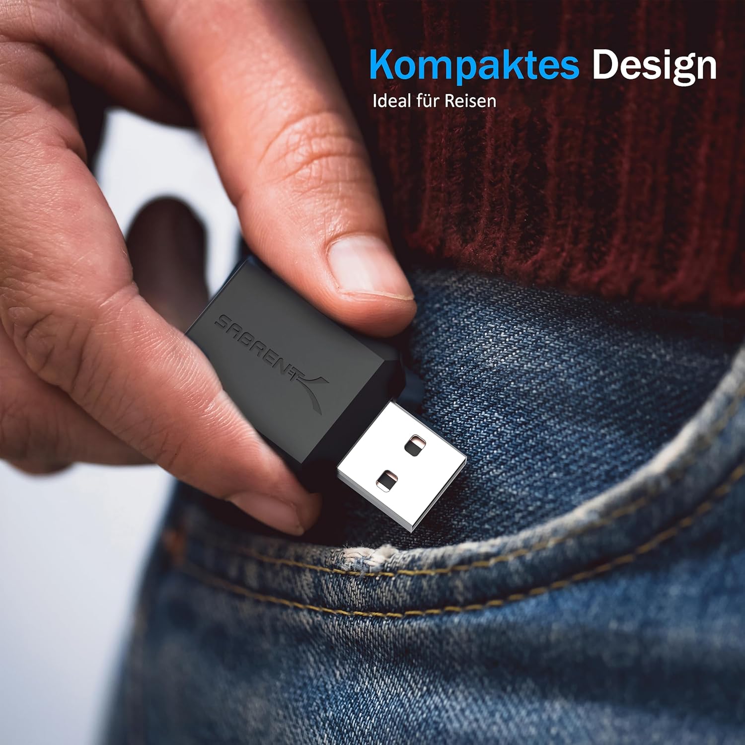 Thumbnail 4 de SABRENT AU-MMSA externe Soundkarte: USB auf 3,5-mm Klinke für Kopfhörer & Mikrofon