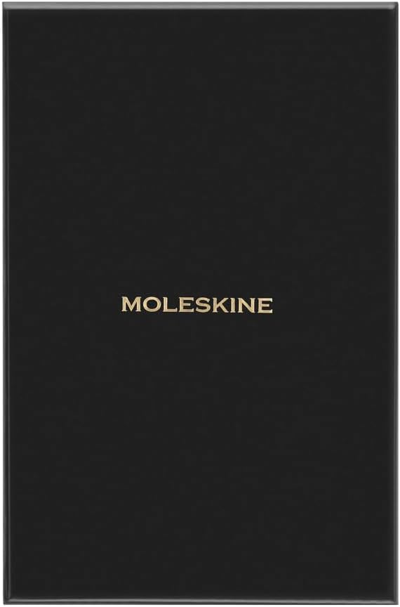 Detalle de Moleskine Precious & Ethical Notizbuch – Großformat 13 x 21 cm, veganer Python-Einband, Geschenkbox, Schwarz