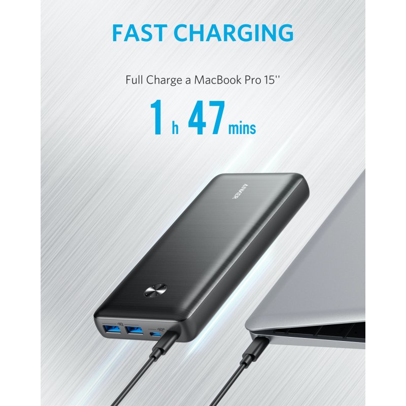 Detalle 1 de Anker PowerCore III Batería Externa 87W 25600mAh ⚡